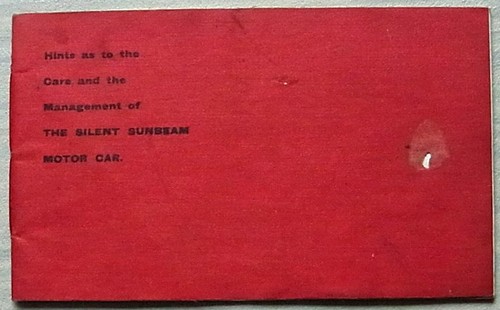 Sunbeam silent motor car - silent, care