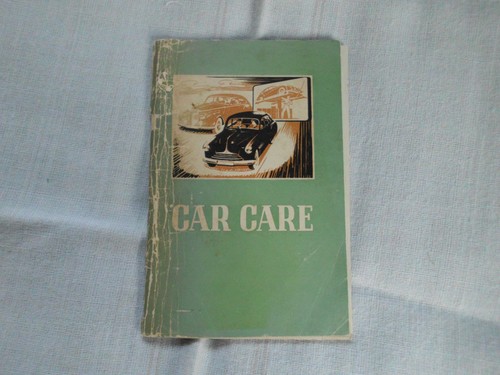 Car care vintage - 1956, booklet